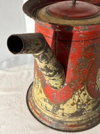 Large Decorated Toleware Coffee Pot, American, mid-19th century.