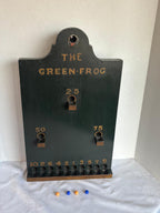 Early 20th Century American Folk Art Marble Game Board “The Green Frog” Tavern Board