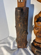 French Folk Art Carved Wooden Whimsy, late 19th century.