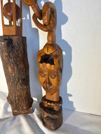 French Folk Art Carved Wooden Whimsy, late 19th century.