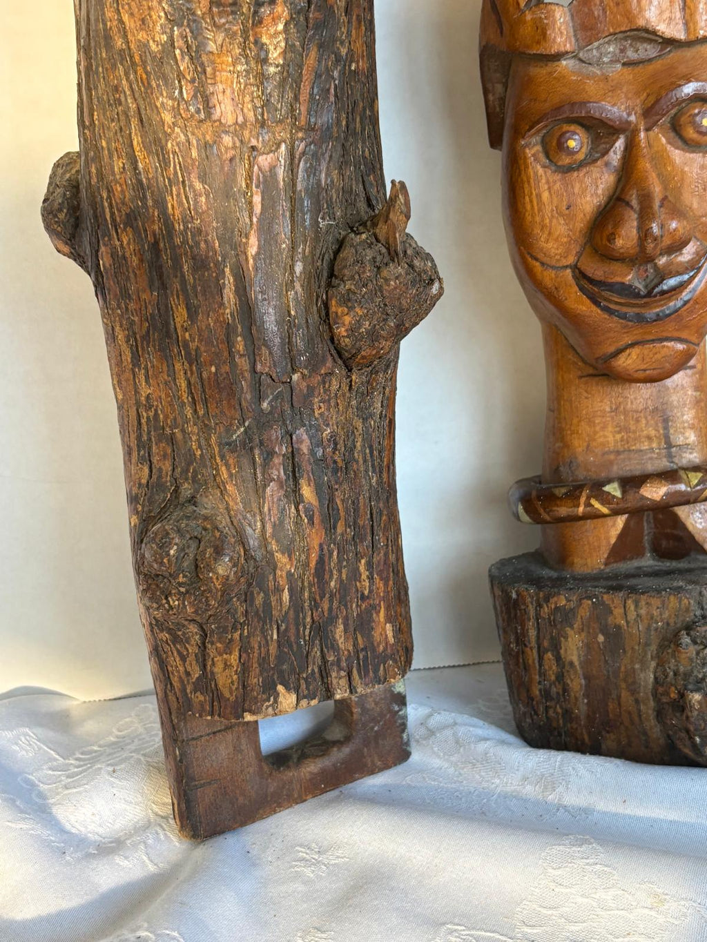 French Folk Art Carved Wooden Whimsy, late 19th century.