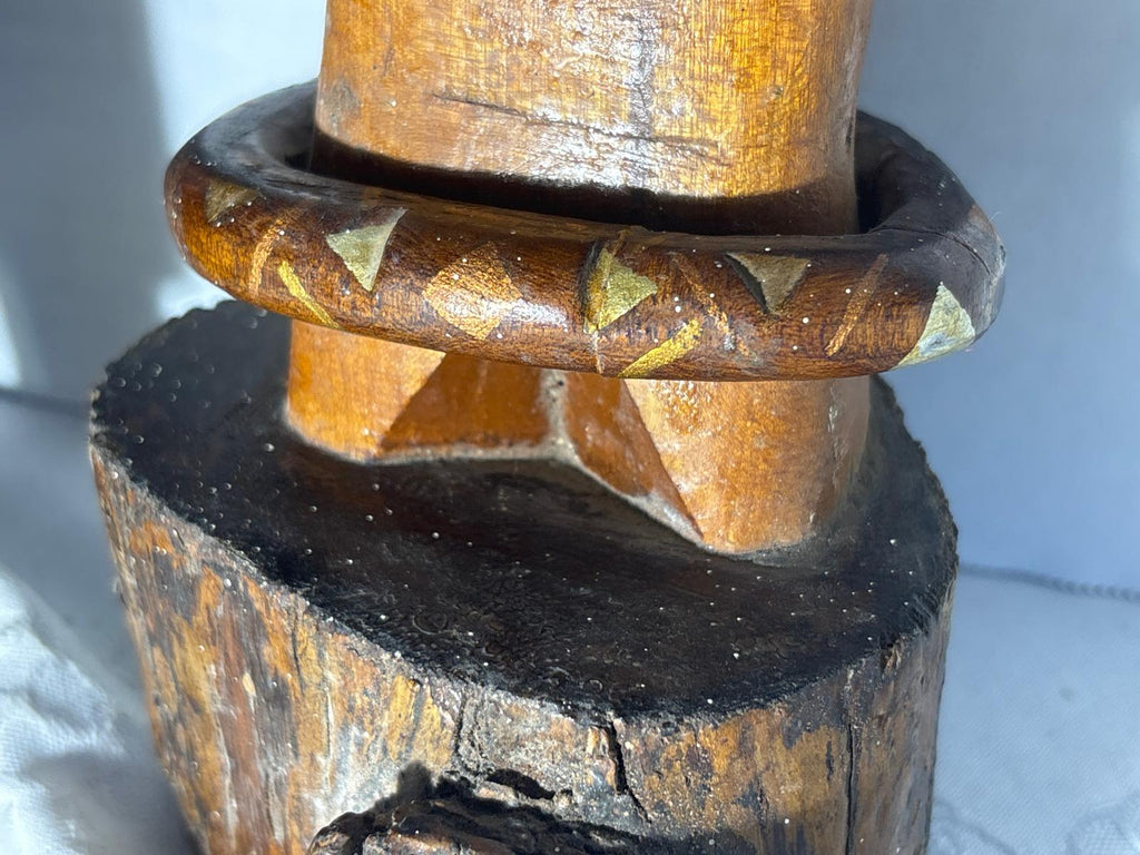 French Folk Art Carved Wooden Whimsy, late 19th century.