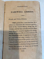 Washington’s Farewell Address. Hudson (New York): William E. Norman, Warren Street, 1812.