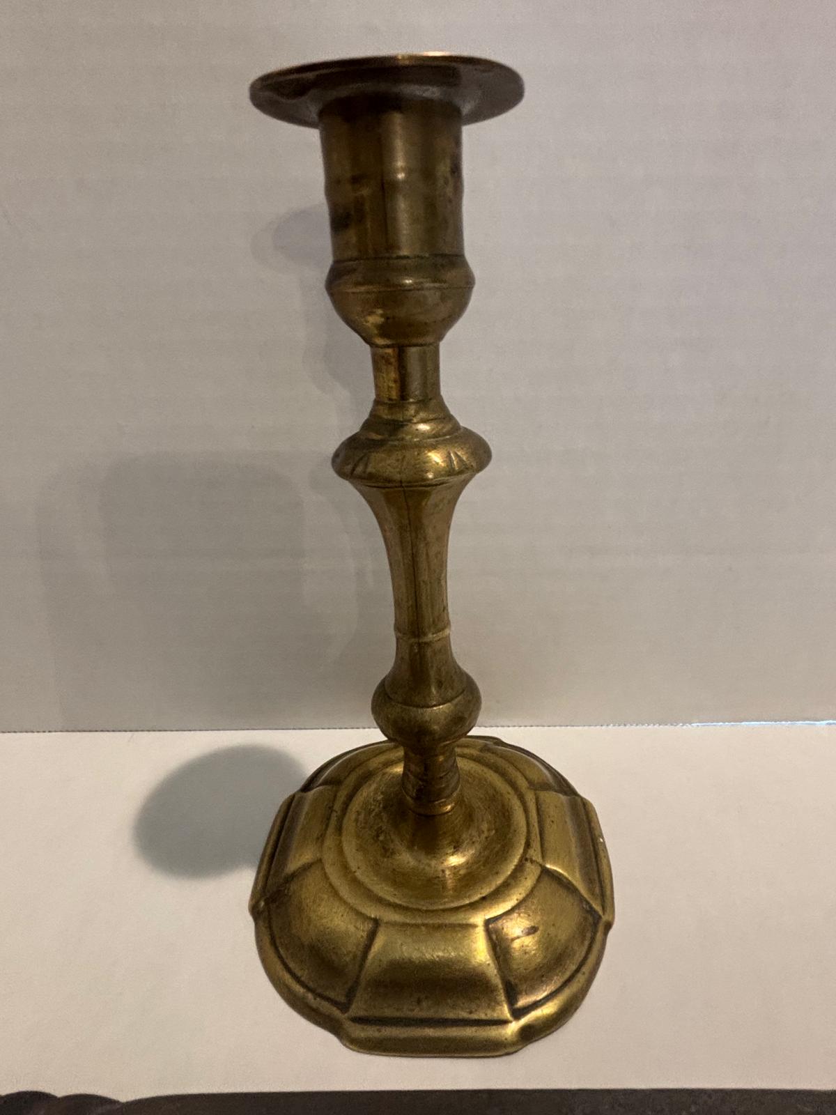 Fine Early American Brass and Iron Hearth Ensemble, 18th–Early 19th Century