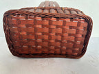 Miniature Appalachian Split-Oak Market Basket  Mid-20th Century 6” x 4”