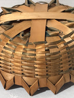 Mid-20th century American or Scandinavian handwoven basket