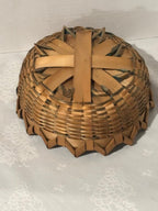Mid-20th century American or Scandinavian handwoven basket