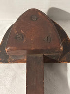 19th century American carved wooden hatter’s mold