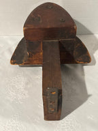 19th century American carved wooden hatter’s mold