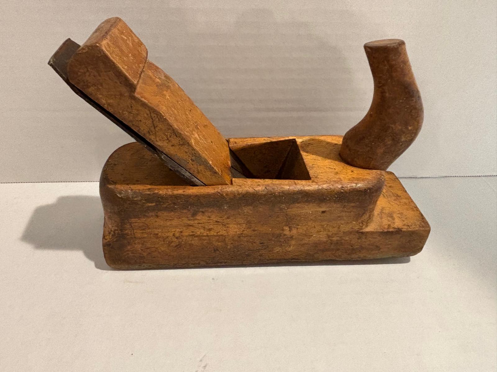 Seven 19th Century German and French Wooden Block Planes — Sculptural Cabinetmaker’s Working Group with Exceptional Patina