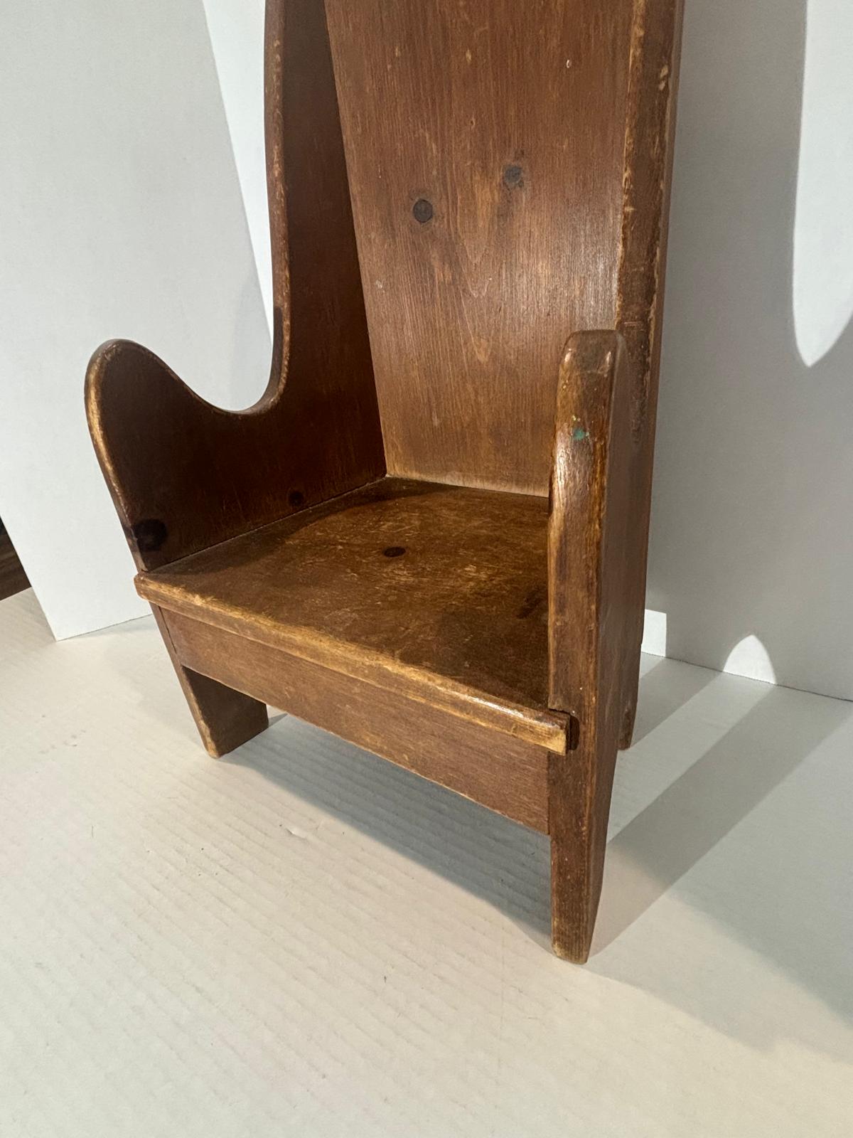 Pair of Handcrafted Pennsylvania Folk Art Child’s Chairs