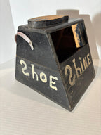 Exceptional Early American Bootblack’s Shoe-Shine Box, Signed and Inscribed to Ronald Gagnon, c. 1900–1920.