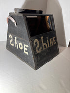 Exceptional Early American Bootblack’s Shoe-Shine Box, Signed and Inscribed to Ronald Gagnon, c. 1900–1920.