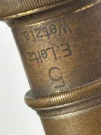 Early 20th Century Leitz Wetzlar Brass Microscope with Complete Matched Optics and Reichert Mechanical Stage — Working