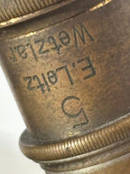 Early 20th Century Leitz Wetzlar Brass Microscope with Complete Matched Optics and Reichert Mechanical Stage — Working
