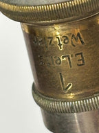 Early 20th Century Leitz Wetzlar Brass Microscope with Complete Matched Optics and Reichert Mechanical Stage — Working