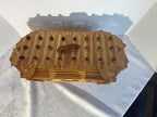 American Folk Art Architectural Box in the Tramp Art Tradition Mid-20th Century (circa 1950s)