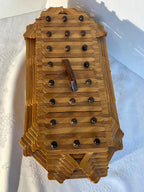 American Folk Art Architectural Box in the Tramp Art Tradition Mid-20th Century (circa 1950s)