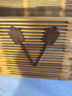 American Folk Art Architectural Box in the Tramp Art Tradition Mid-20th Century (circa 1950s)
