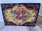 A striking American hand-hooked rug of early 20th century date