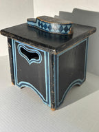 Paint-Decorated Folk Art Shoeshine Box  American, probably Pennsylvania or New England, circa 1890–1910