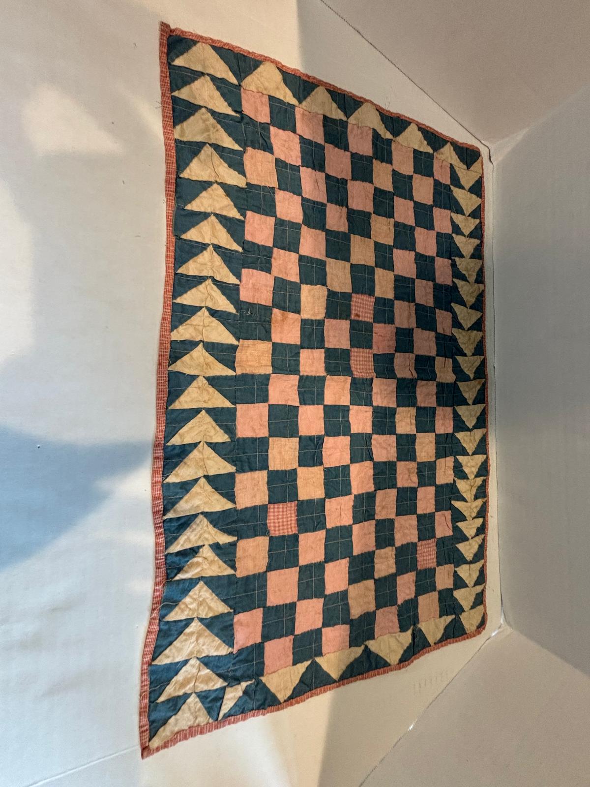 Early American Crib Quilt Probably Pennsylvania or Mid-Atlantic Region, Circa 1835–1855