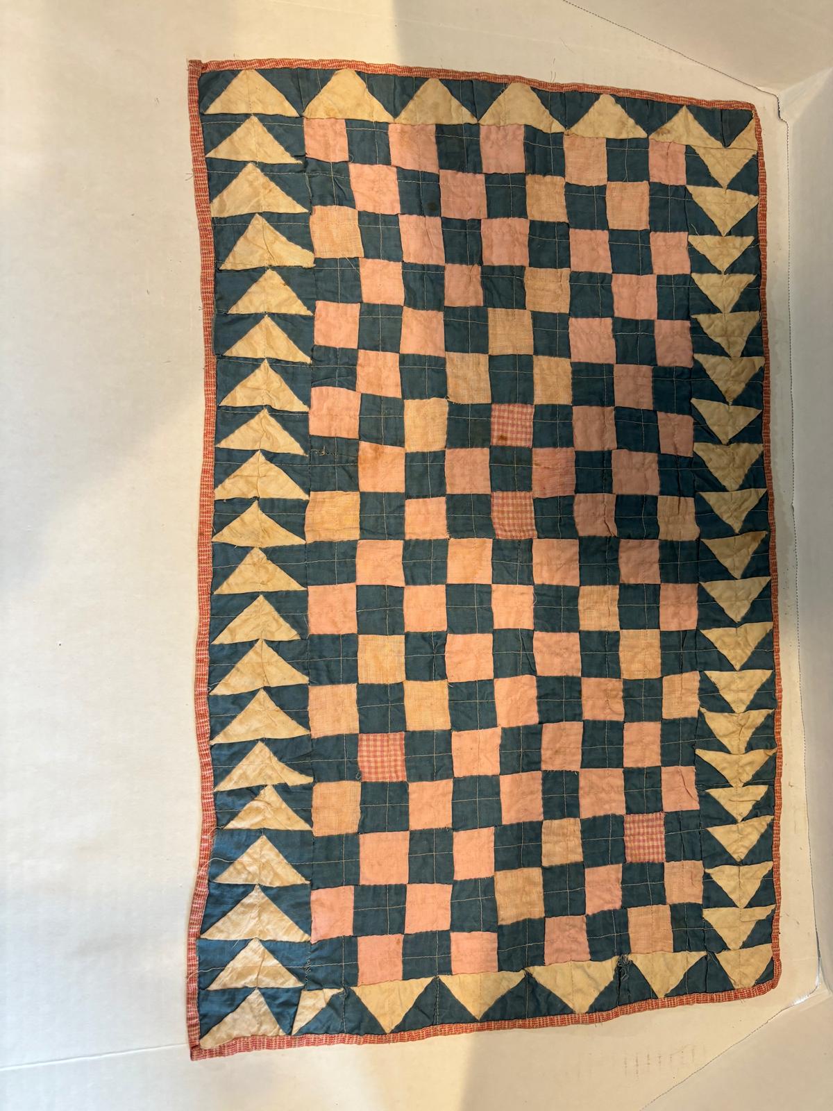 Early American Crib Quilt Probably Pennsylvania or Mid-Atlantic Region, Circa 1835–1855