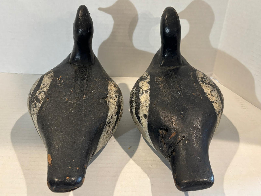 Important Pair of Early Working Merganser Decoys Circa 1910–1930.
