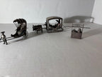 Set of Three Chinese Export Silver Miniatures by Cum Wo (錦和) Canton / Hong Kong, circa 1890–1930