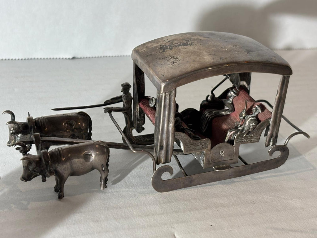 Set of Three Chinese Export Silver Miniatures by Cum Wo (錦和) Canton / Hong Kong, circa 1890–1930