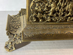 Late Victorian Heraldic Griffin Cast Bronze Letter Holder Continental European or American, Circa 1890–1910