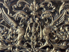 Late Victorian Heraldic Griffin Cast Bronze Letter Holder Continental European or American, Circa 1890–1910