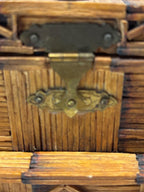 Folk Art Matchstick Jewelry Casket, circa 1930