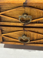 Folk Art Matchstick Jewelry Casket, circa 1930