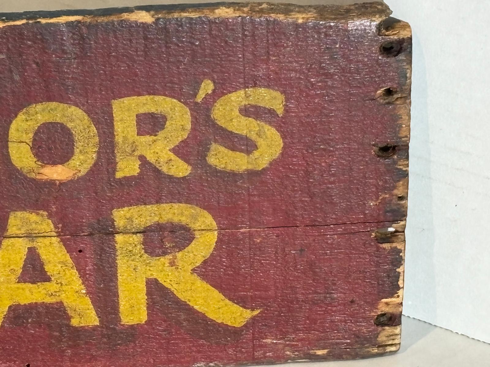 Double-Sided “Windsor’s Bazaar” Country Store Trade Sign American, circa 1890–1925