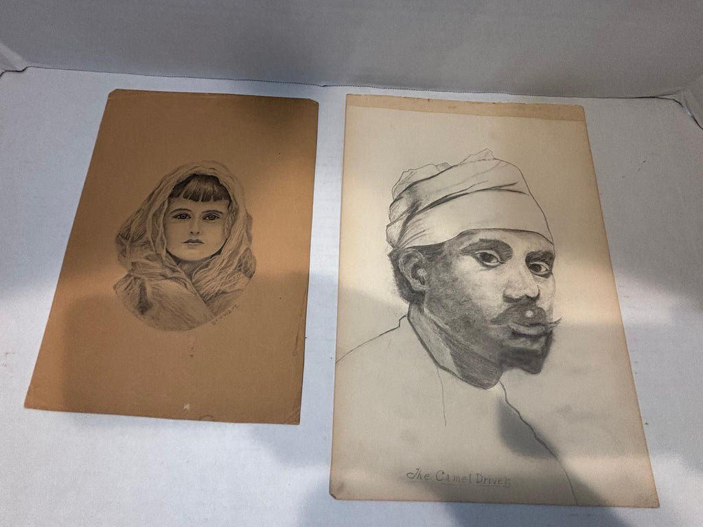 Early American Sketchbook Archive  c. 1898–1915 • 50+ Original Drawings & Studies