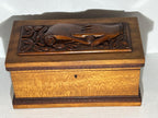 Cape Cod Maritime Folk Art Document Box with Clasped Hands Carving American, probably Cape Cod or Coastal New England, circa 1890–1910
