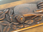 Cape Cod Maritime Folk Art Document Box with Clasped Hands Carving American, probably Cape Cod or Coastal New England, circa 1890–1910