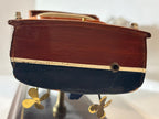 Vintage Mahogany Runabout Speedboat Model on Stand