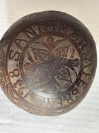 Rare Sailor-Carved Coconut Shell Basket Santa Marta, Colombia — February 1938