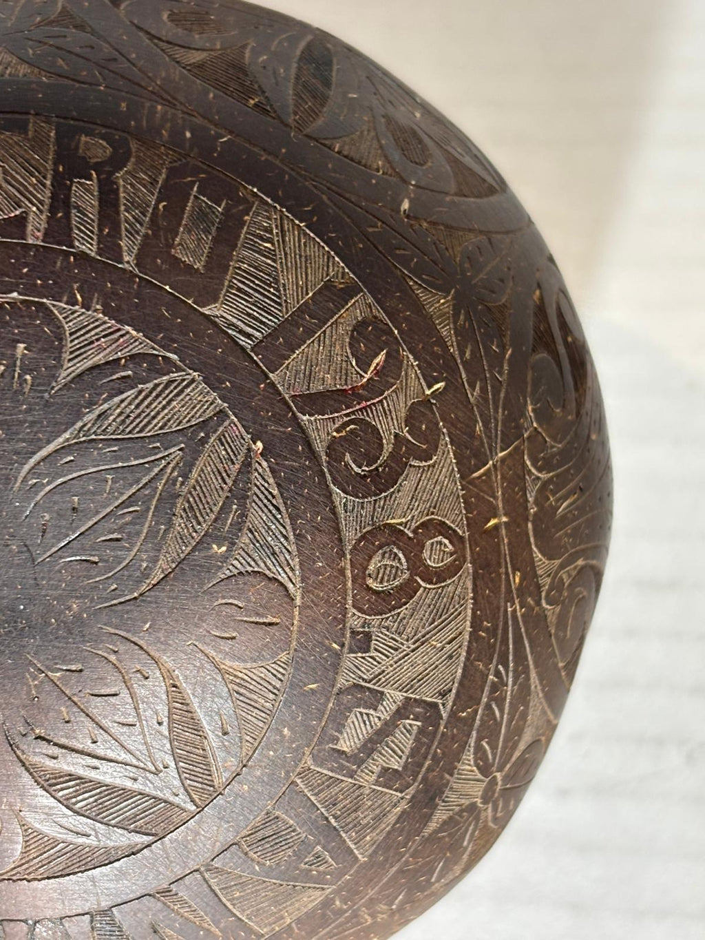 Rare Sailor-Carved Coconut Shell Basket Santa Marta, Colombia — February 1938