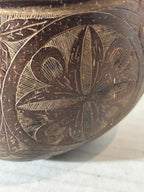 Rare Sailor-Carved Coconut Shell Basket Santa Marta, Colombia — February 1938