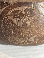 Rare Sailor-Carved Coconut Shell Basket Santa Marta, Colombia — February 1938