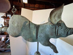 Full-Bodied Copper Flying Pig Weathervane New England, Circa 1920–1940