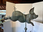 Full-Bodied Copper Flying Pig Weathervane New England, Circa 1920–1940