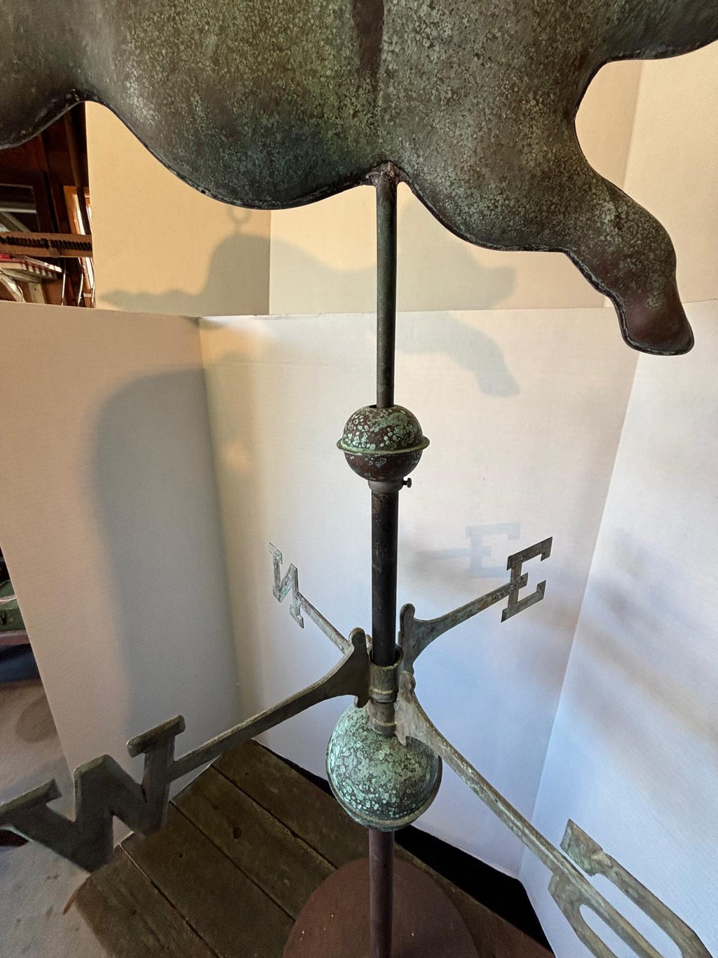 Full-Bodied Copper Flying Pig Weathervane New England, Circa 1920–1940