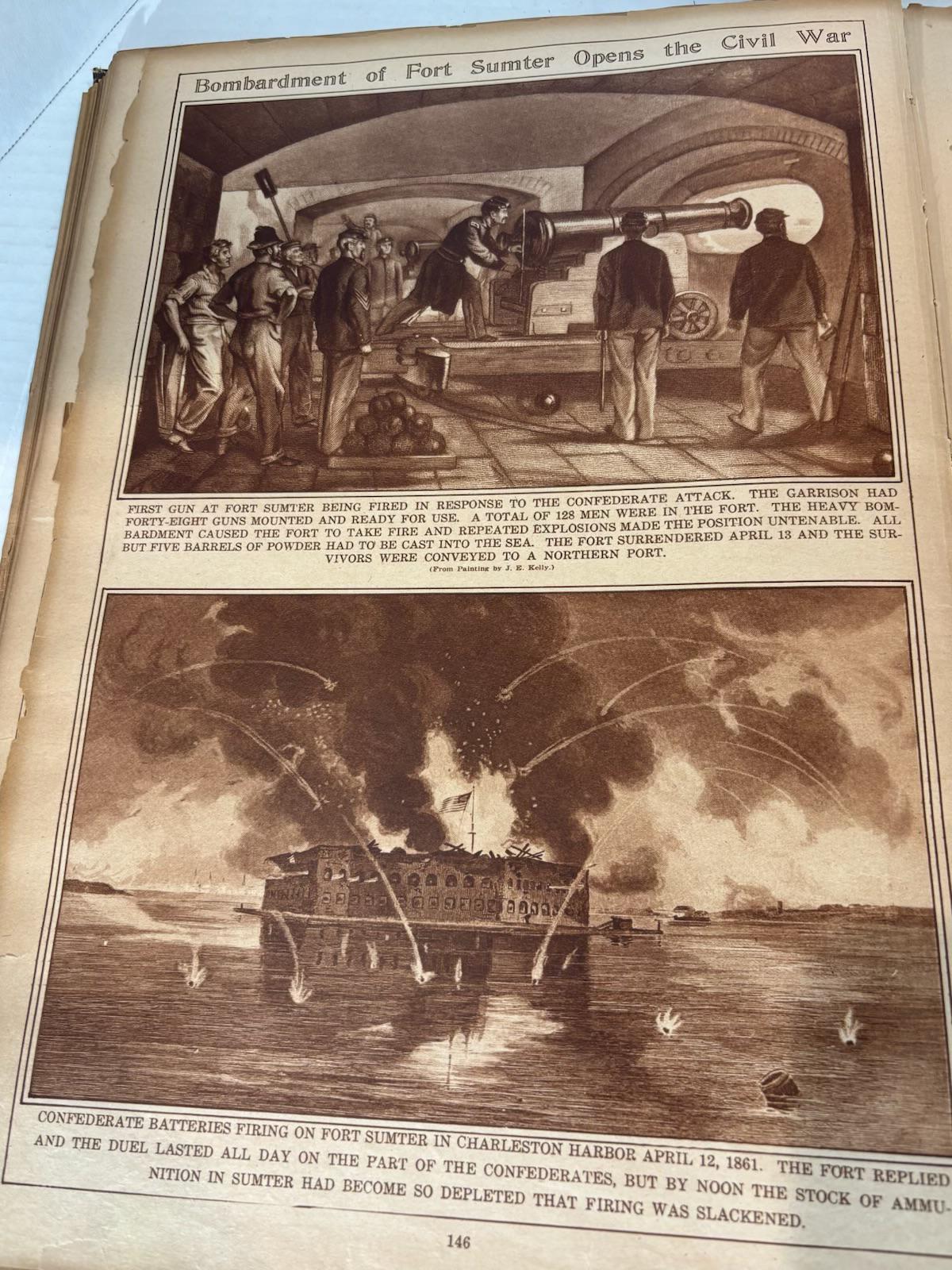 Picture History Portfolio — Monumental 1923 New York Times Pictorial Archive of Baseball, War, Theater & American History