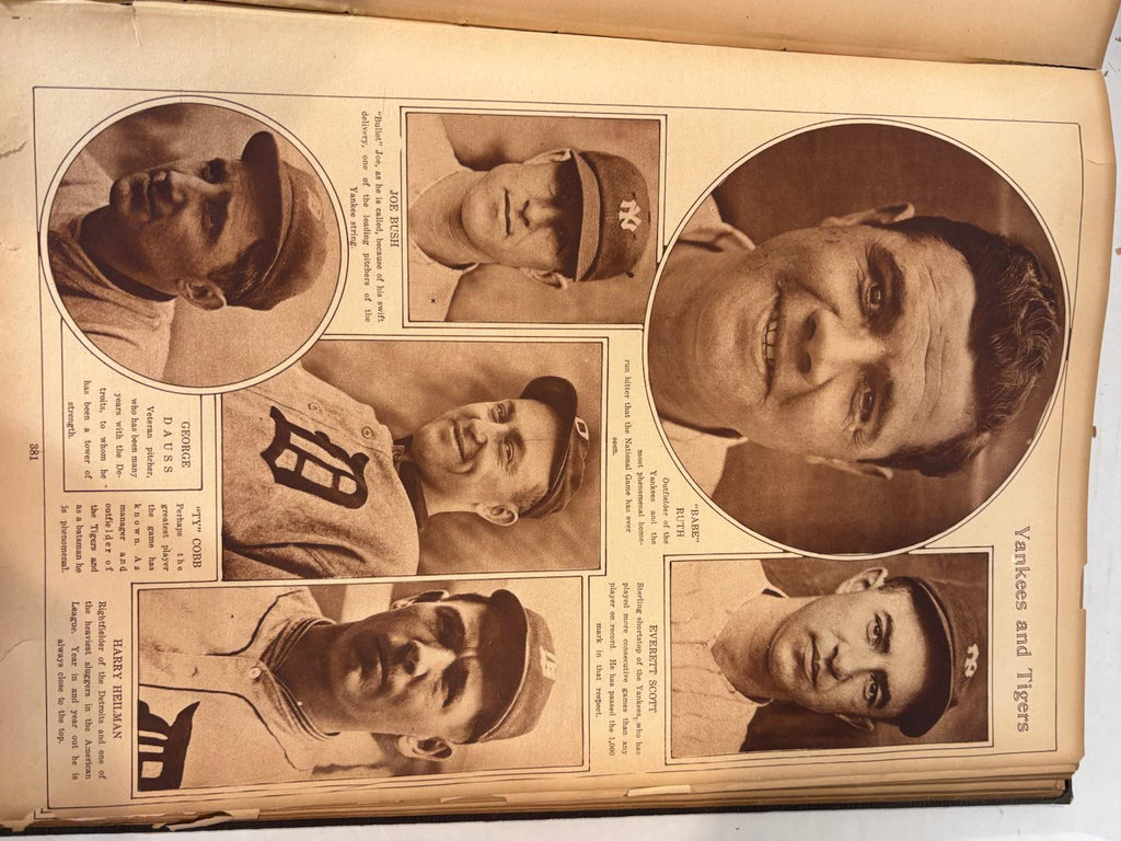 Picture History Portfolio — Monumental 1923 New York Times Pictorial Archive of Baseball, War, Theater & American History