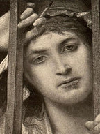 Charlotte Corday in Prison After C. L. Müller Published by Goupil & Cie Late 19th Century Mounted Photogravure