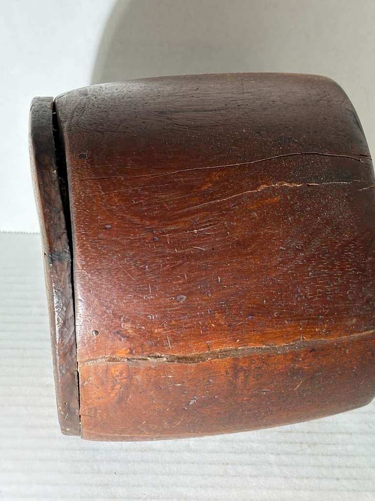 Large Scandinavian Folk Art Wooden Ale Tankard, Likely Norwegian, 18th/Early 19th Century